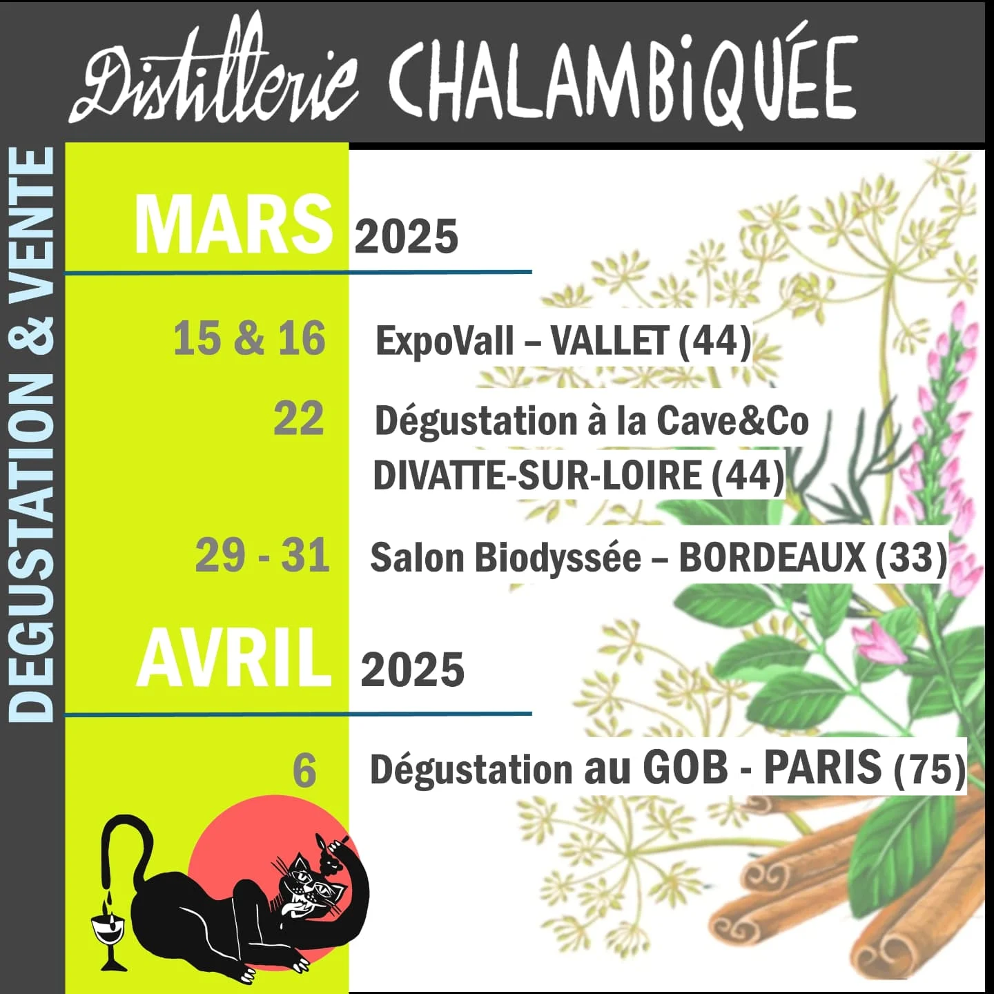 Agenda Mars / Avril 2025